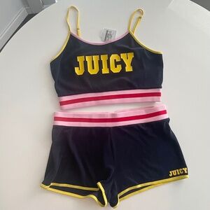Juicy Couture Terry Cloth Short and Tank Top Set Size L NWT